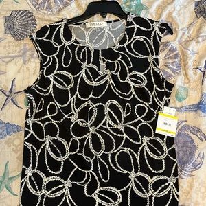 Black & White Rope Blouse